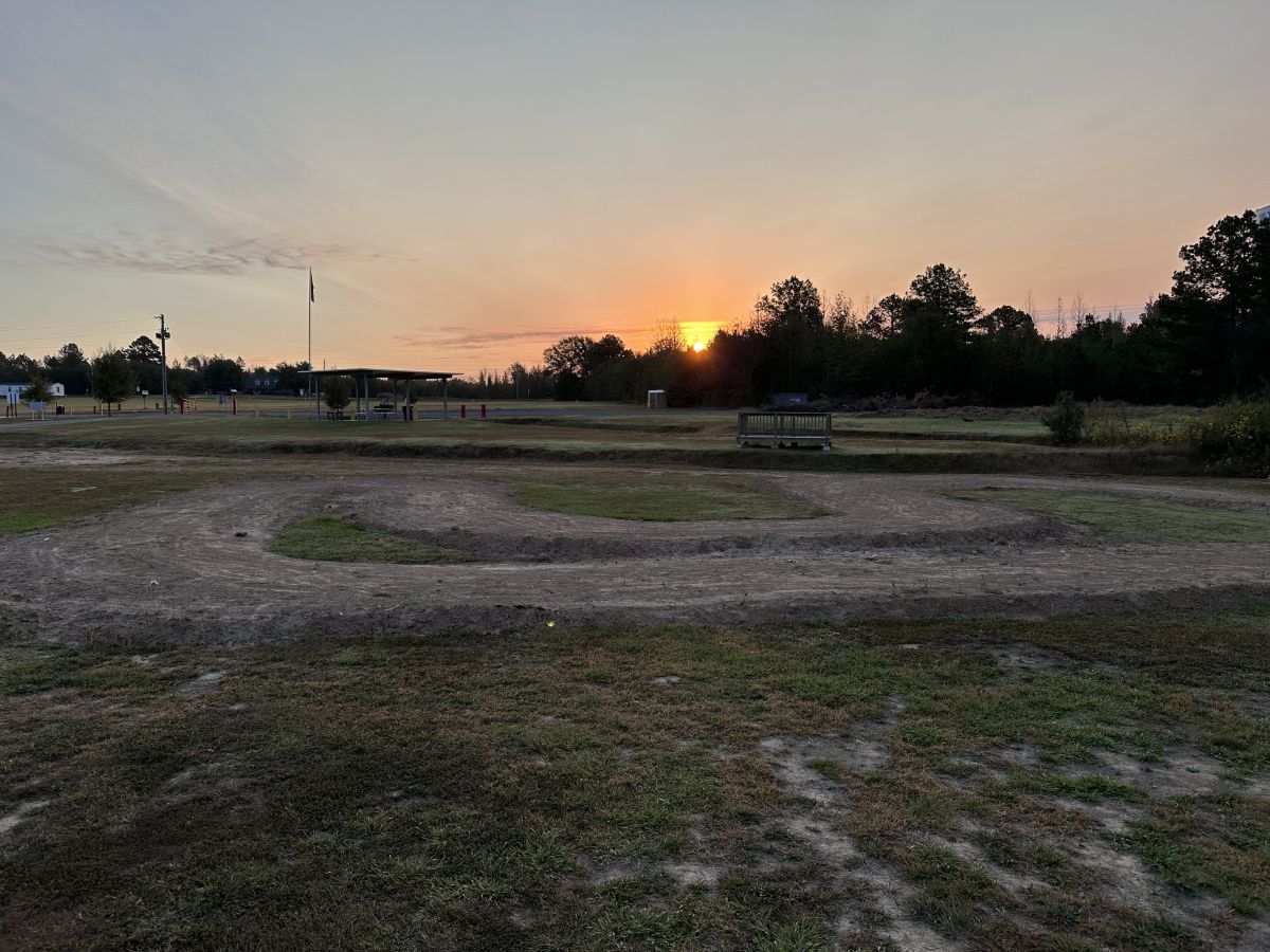 RC Track at sunrise